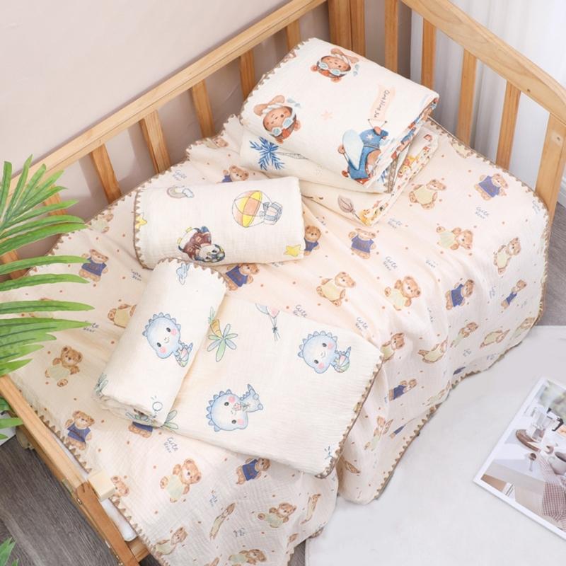 Baby Summer Blanket with Lovely Pattern Lightweight Thin Blanket Soft & Comfortable Newborns Blanket for Boy Girls Gift