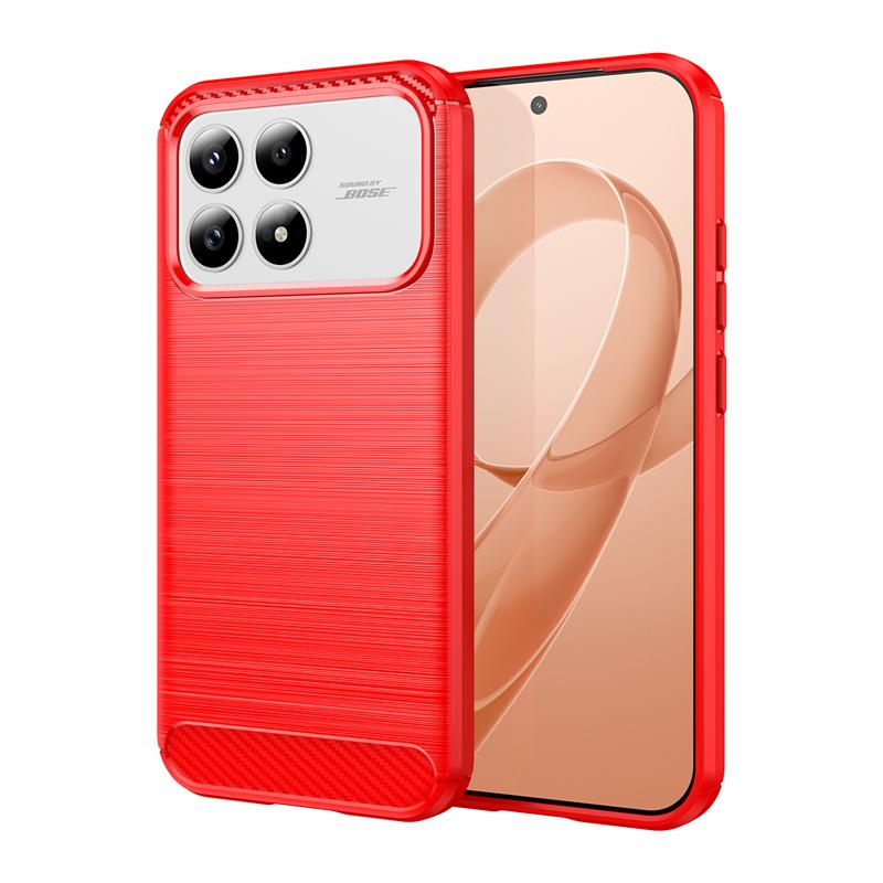For Cover Xiaomi Poco F8 Pro Case Poco F8 Pro Shockproof Anti-knock Soft Silicone Carbon Fiber Back Case For Poco F8 Pro Case