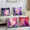 K-pop D-Demon H-Hunters Pillow Case Short Plush Print Cushion Cover Square Throw Pillow Covers Sofa Home Decor