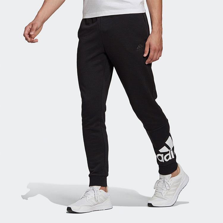 Adidas Essential Knit Cuffed Joggers Men Bottoms Black GK8968