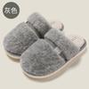 Bow cotton slippers couple indoor home winter warm thick bottom non-slip stepping on shit fluffy slippers winter