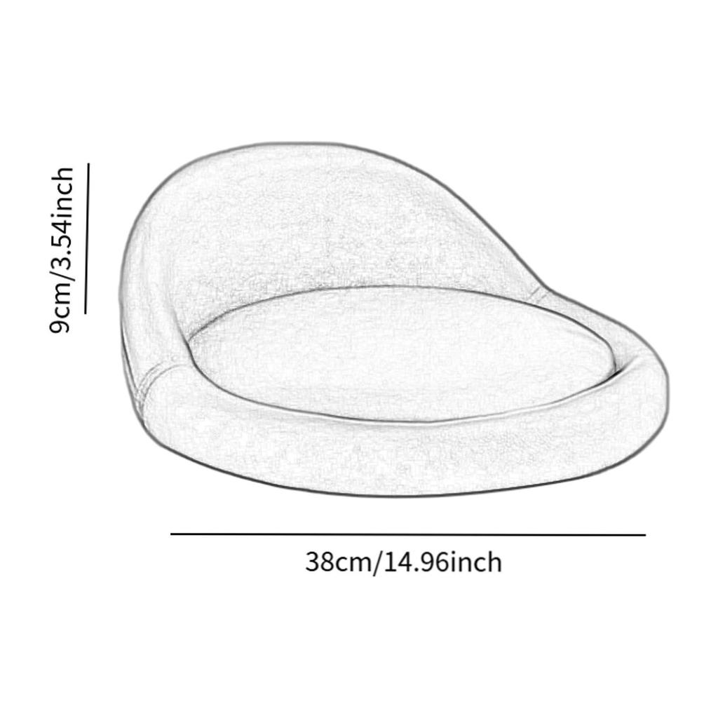 Round Kitchen Stool with Low Backrest And Easy Clean Feature