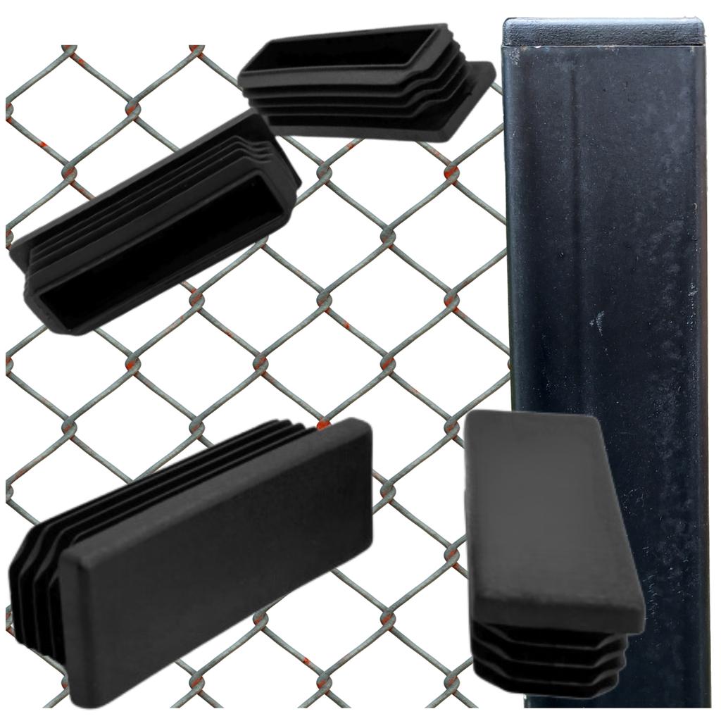 Internal Cap for Profile Post Roof 60x20 20 PCS BLACK