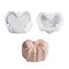 Bowknot Pumpkin Shaped Organiser Box Casting Mold Flexible Silicone Mold Tool For Cosmetics Office Supplies