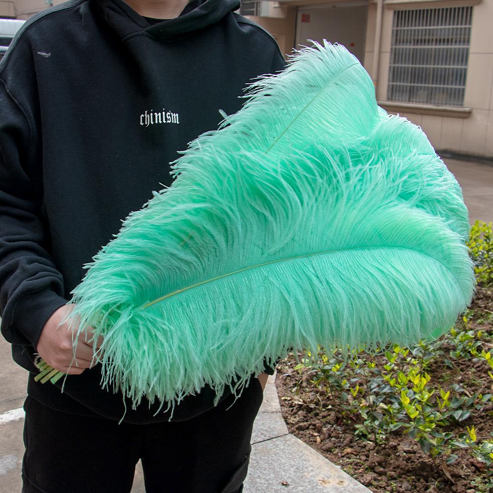 10Pcs Natural Fluffy Ostrich Feathers 15-50Cm For Crafts Diy Decor Wedding Party Table Centerpiece Carnival Plumes Accessories