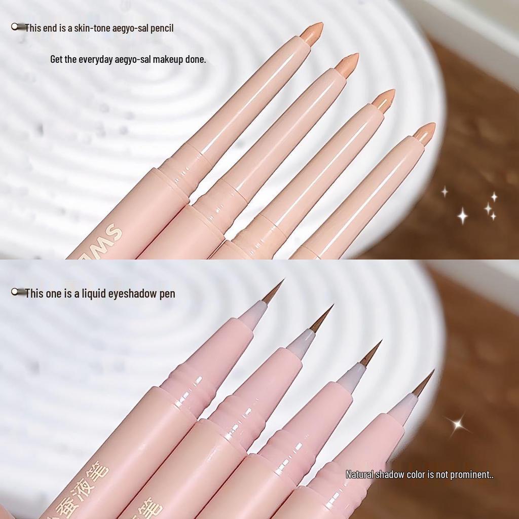 SWEET MINT Dual-Ended Under-Eye Highlight & Liner Pencil: Waterproof, Smudge-Proof, Brightening & Outlining Gel Eyeliner for Women.
