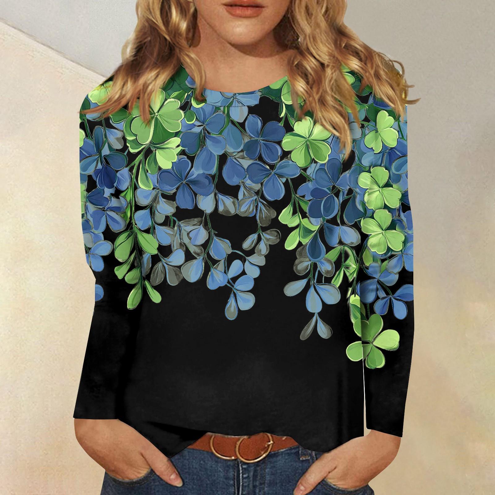 

Жіночі сорочки з довгим рукавом. Милі футболки з принтом. Блузки. Повсякденні футболки великих розмірів. Базові топи. Пуловер, Різдво. XXL