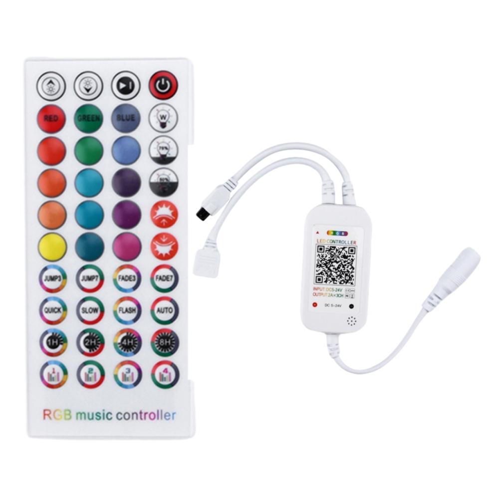 40 Keys LED Light Dimming Controller Single/Double Head Intelligent APP Voice Activated Bluetooth Music Dimming Controller