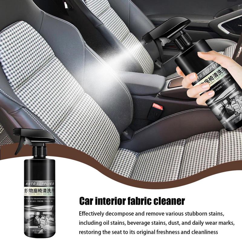 Fabric Car Seat Cleaner 500ml Deep Cleaning User Friendly Stain Remover Auto Interior Cleaner Car Detailing Kit For Trunk Mats