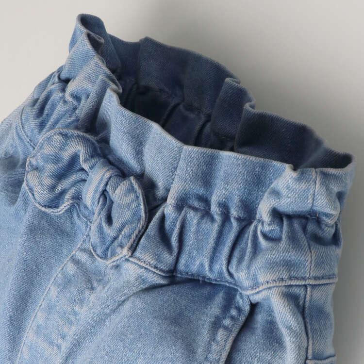 [Children's Clothing] Moujonjon (Moojeongjeong) Waist Frill Denim Tapered Pants 90cm-140cm M61000