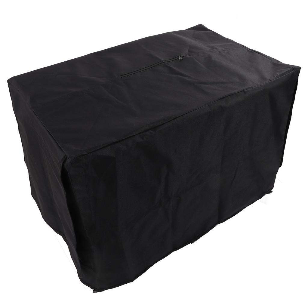 Hundekäfigabdeckung Wasserdicht Atmungsaktiv Sonnenschutz Oxford-Gewebe Welpen-Transportboxabdeckung für Innen Außen Schwarz