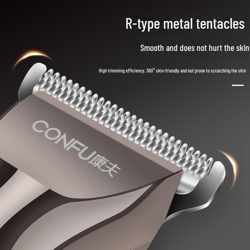 Kangfu Elektrický zastřihovač vlasů s digitálním displejem pro domácí a kadeřnické použití