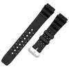 Klefer Watch Strap, 19mm, Urethane, Water-Resistant, Easy To Use, Black, KU-14, Diver Type