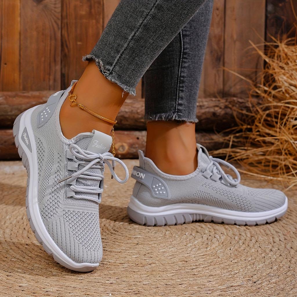 Summer Fashionable Sneakers with Breathable Mesh, Slip-Resistant And Durable Sole, Lightweight And Versatile Casual Shoes, Women Shoes