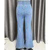 European and American Elastic Waistband, High Waistband, Elastic Slim Fit, Slightly Flared Pants, Hip Lifting Denim Pants