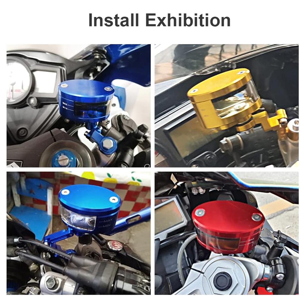 High Durability Motorcycle Brake Fluid Reservoir Cup Support for Various Models Racing Enthusiasts Professional Riders