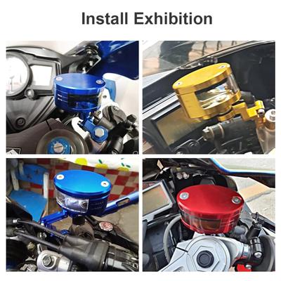 High Durability Motorcycle Brake Fluid Reservoir Cup Support for Various Models Racing Enthusiasts Professional Riders