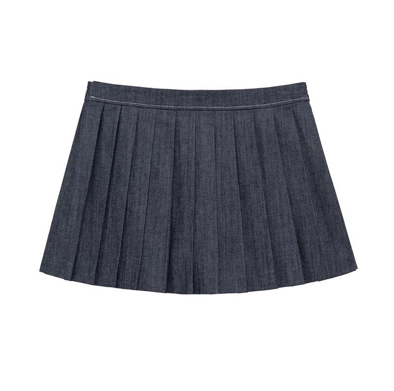 

TAOP&ZA Женский весенне-летний свободный жакет-пальто и плиссированная миди-юбка Medium