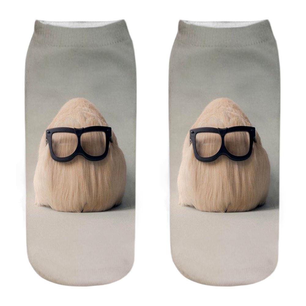 New Fashion 3D Printed Mouse Totoro Socks Funny Kawaii Women Cute Animal Fitness Hamster Sokken Dropship