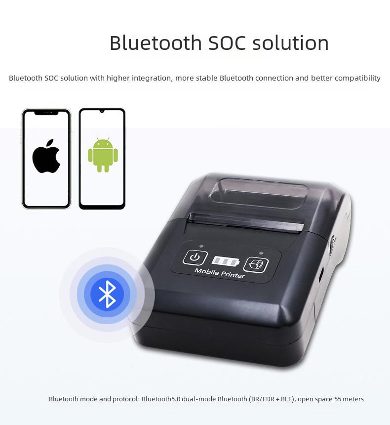 Youku H20 Draagbare 58mm Thermische Bonprinter met Bluetooth