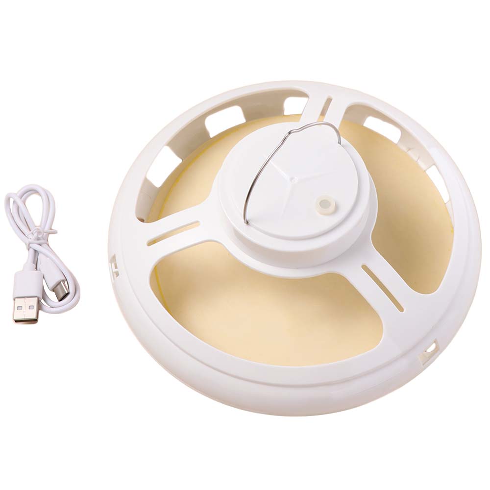 Creative Plastic Mosquito Killer Mute Round Sticky Catcher Lamp Energy Conservation Hanging Pest Device Camping