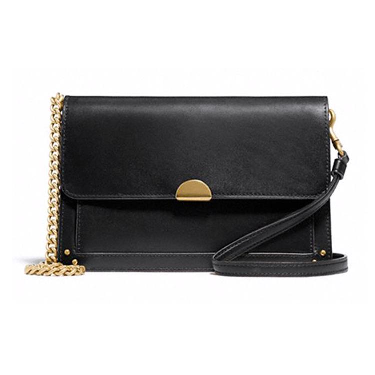 New COACH Dreamer Leather Crossbody Bag, Shoulder Bag Large Size Women's Black 76128-B4BK