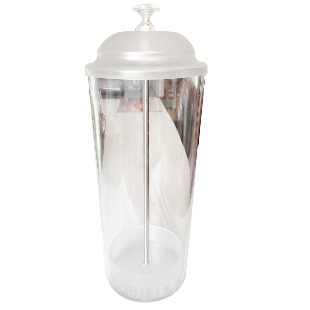 

Plastic Multipurpose Storage Tube With Lid For Kitchen And Desk Organization Transparent