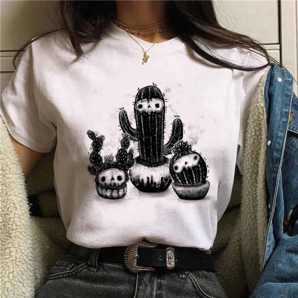 

Gothic EleUnisext Illustration Style Tshirt Mushroom Creature Print Durable Plussize Casual Tshirt Daily Streetwear Festival S