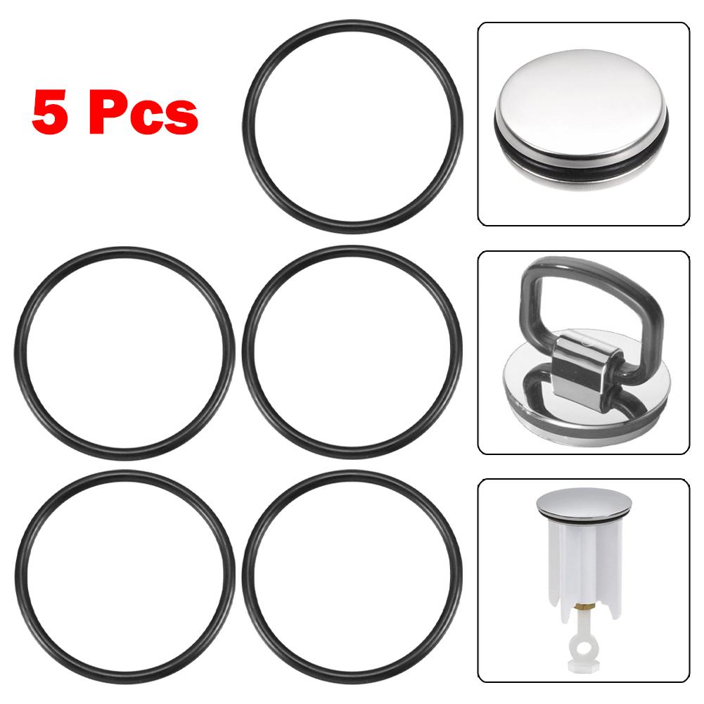 5er-Pack Spülbecken-Dichtungs-O-Ring für 38mm Badezimmer-Waschbecken-Abfluss Gummidichtung Ersatzteile Badezimmer Küchenabläufe Zubehör