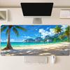 Smooth Non Slip Rubber Keyboard Desk Mat Large Extended Gaming Mouse Pad Summer Beach Palm Tree For Laptop Computer Office