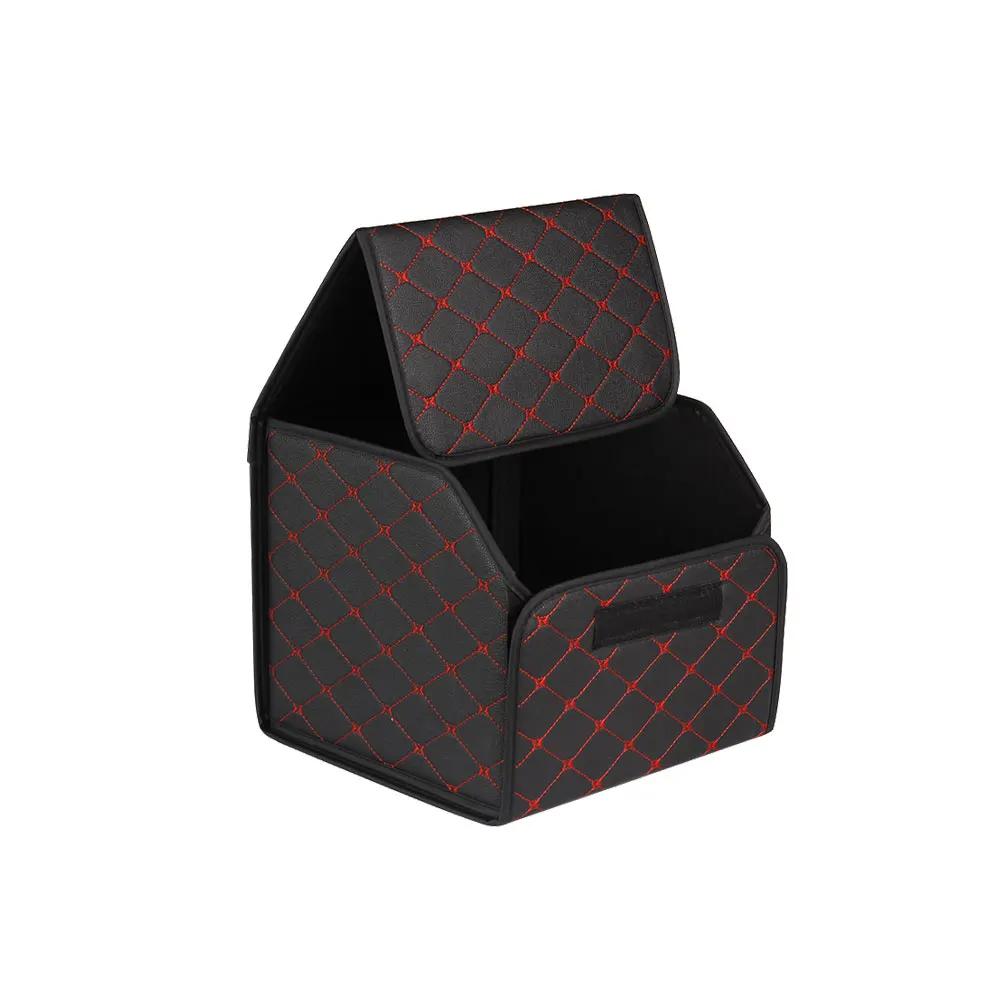 1Pc Universal Multipurpose Collapsible Car Trunk Storage Organizer with Lid Portable Car Storage Bag Car Trunk Organizer