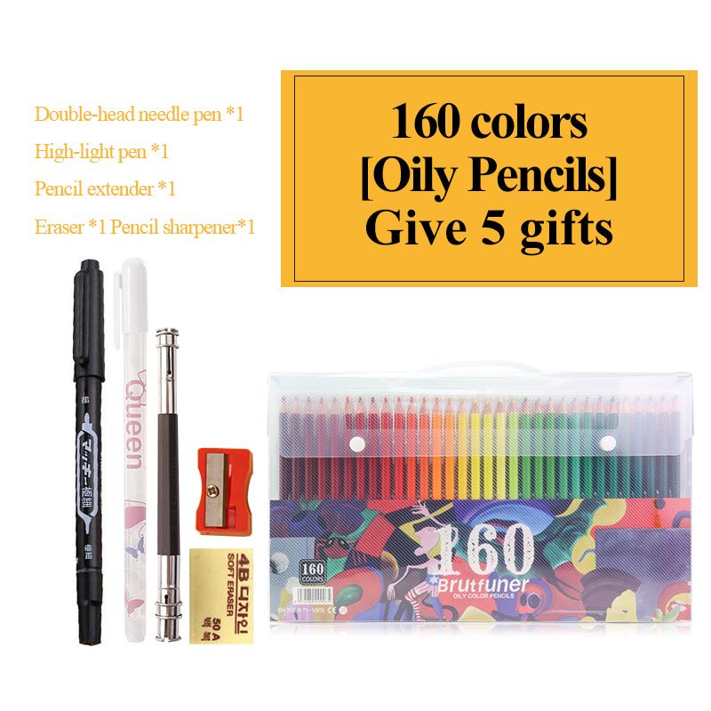 Professionelles Ölfarben-Buntstift-Set Holz Weicher Aquarellstift zum Zeichnen Skizzieren Kunst 48/72/80/120/160/180Stk.