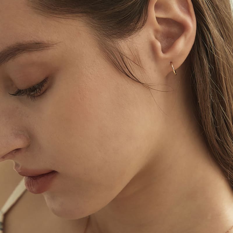 Own Essential Ring Earrings (S, M, L / 18k gold)