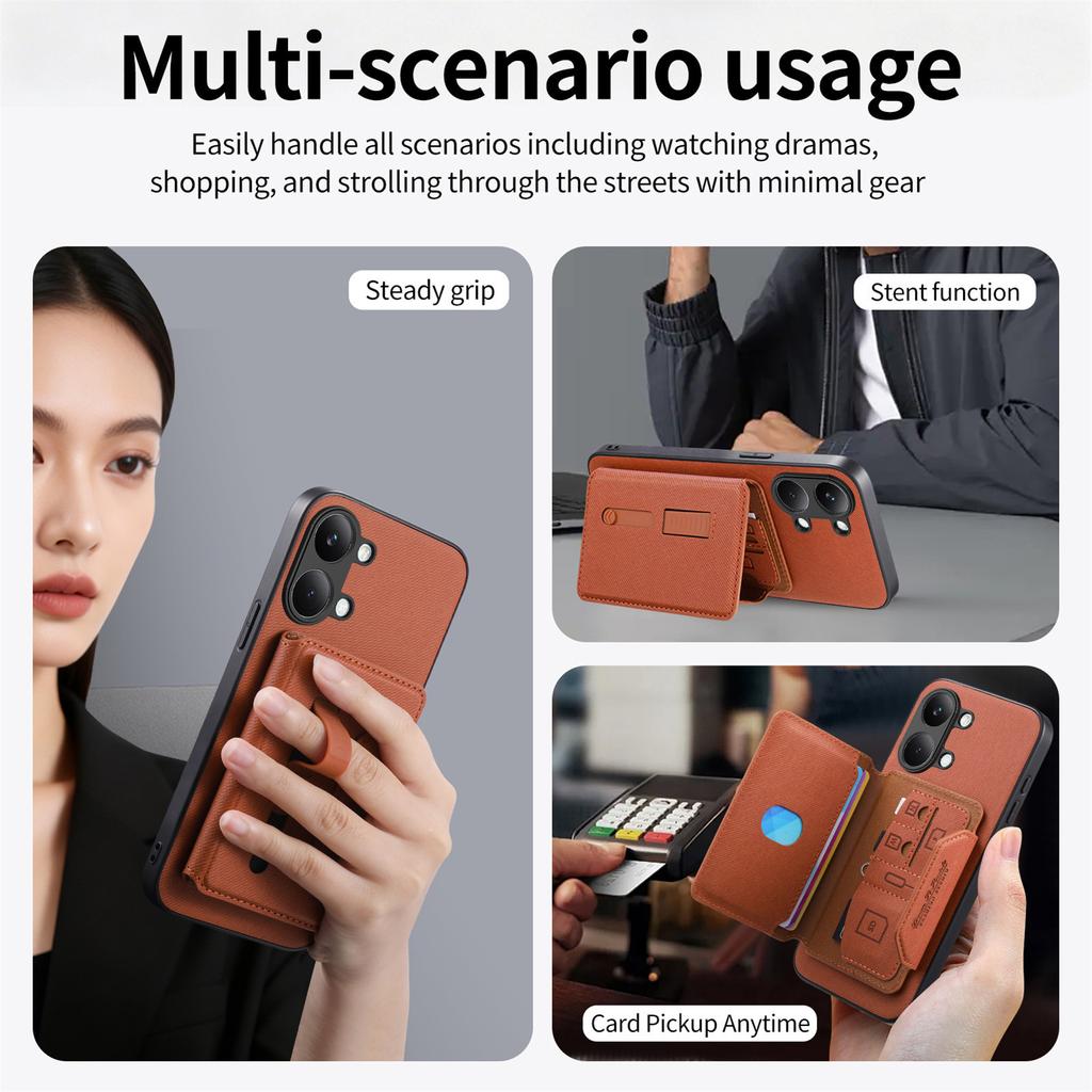 Luxury Leather Phone Case for Poco X8 X7 Pro 2In1 Detachable Magnetic for Magsafe Wallet Card for Xiaomi Poco X8 Pro Max Cover