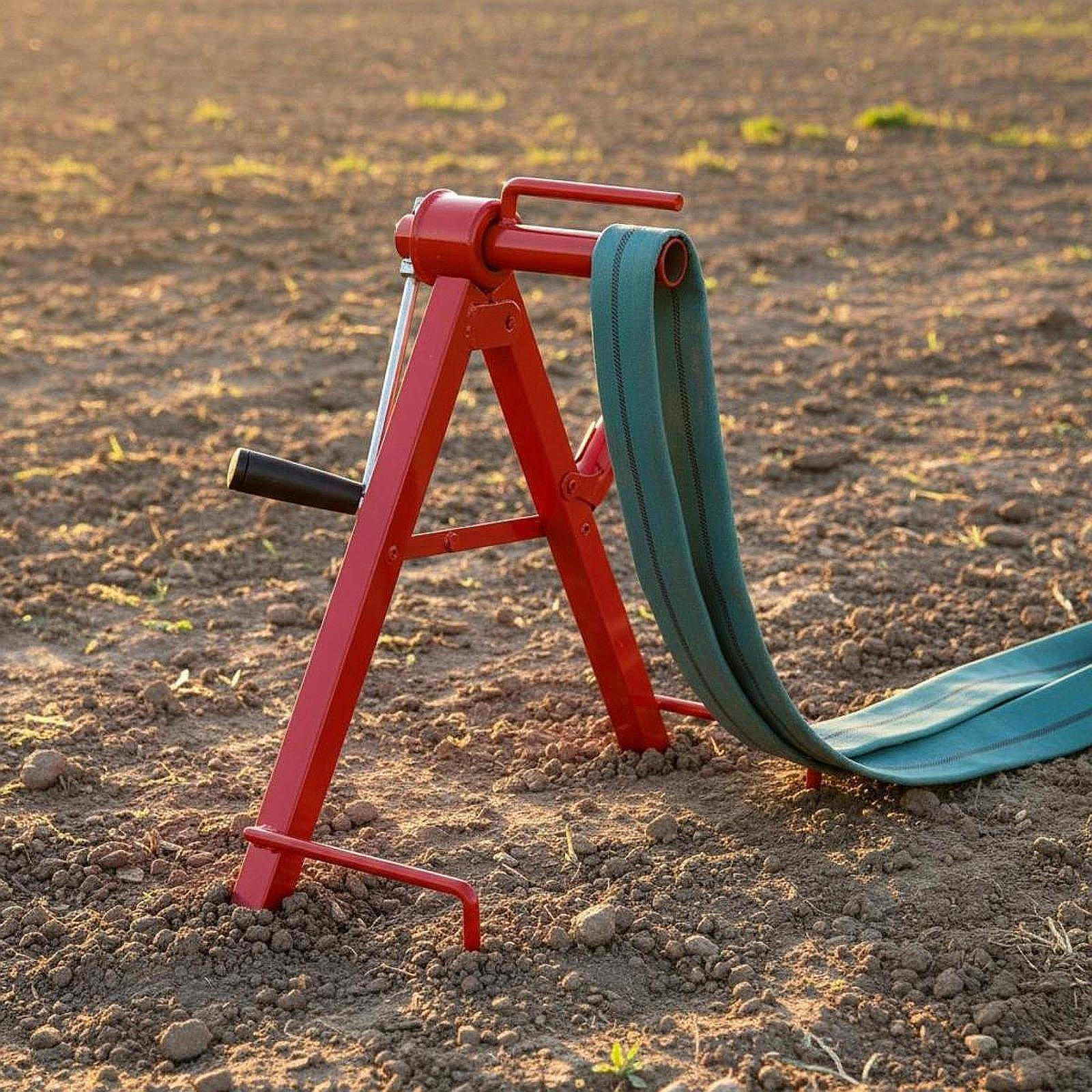 Water Hose Reel Manual Crank Compact Organizer for Outdoor Plant Watering Cleaning