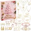 Weihnachts Kristall Armband Adventskalender Geschenk Verlorener Schmetterling Gold Silber 24 Tage Countdown 2025 Kinder Überraschungsbox Stimmungs-Requisiten