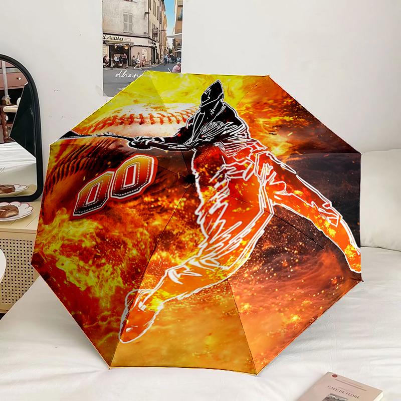 Baseball Fire Power Umbrella 8-Frame for Travel, camping, Casual Lightweight Portable Umbrella, Essential for every family Holidays Gift