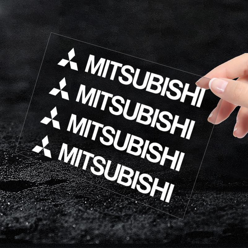 4 Piezas Pegatinas para Manijas de Puerta de Coche Pegatinas para Espejo Retrovisor Trasero de Neumáticos Decoración Para Mitsubishi Pajero Outlander XL Montero Lancer Triton l200 Galant