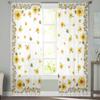 Sommer Aquarell Blume Sonnenblume Bienenfarm Fenster Tüll Vorhänge für Wohnzimmer Schlafzimmer Hotel Luxus Dekoration Sheer Vorhänge