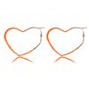 Geometric Elegant 2021 Heartshaped Alloy Earrings For Women In Colors Bright