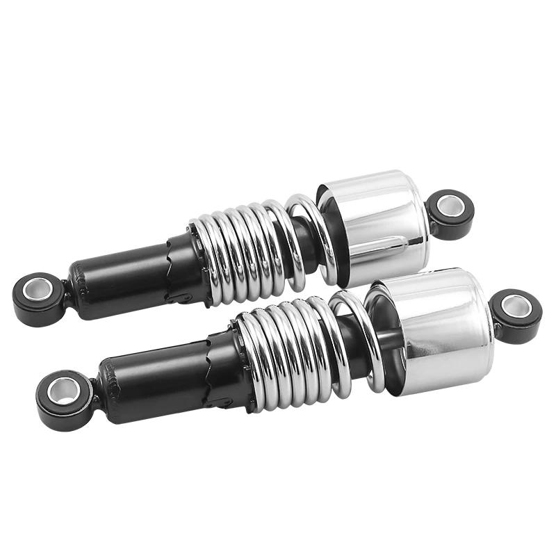 Motorcycle Rear Shock Absorbers 10.5" 267mm Adjustable Suspension Shocks Spring For Harley Sportster Touring