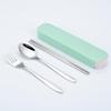 Portable Stainless Steel Cutlery Set: Spoons, Chopsticks, Knife, Fork - Three-Piece Set