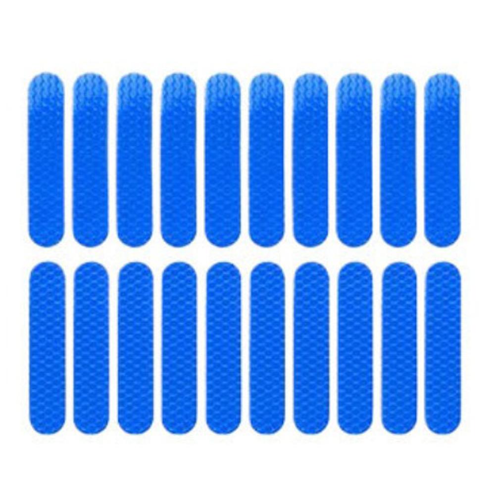 

20Pcs Night Warning Sticker 19mm Reflective Stripe PVC Dustproof Waterproof Safety Scooter Eflective Decals Wheel Hub Accessory