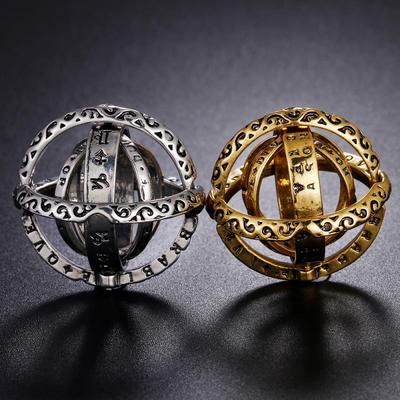 Bagues Boule Astronomique Hot selliing Vintage Filles Cadeaux Tendance Complexe Rotatif Cosmique 2022 Nouvelle Bague à Doigt Pliable Bijoux Créatifs pour Couple Amoureux