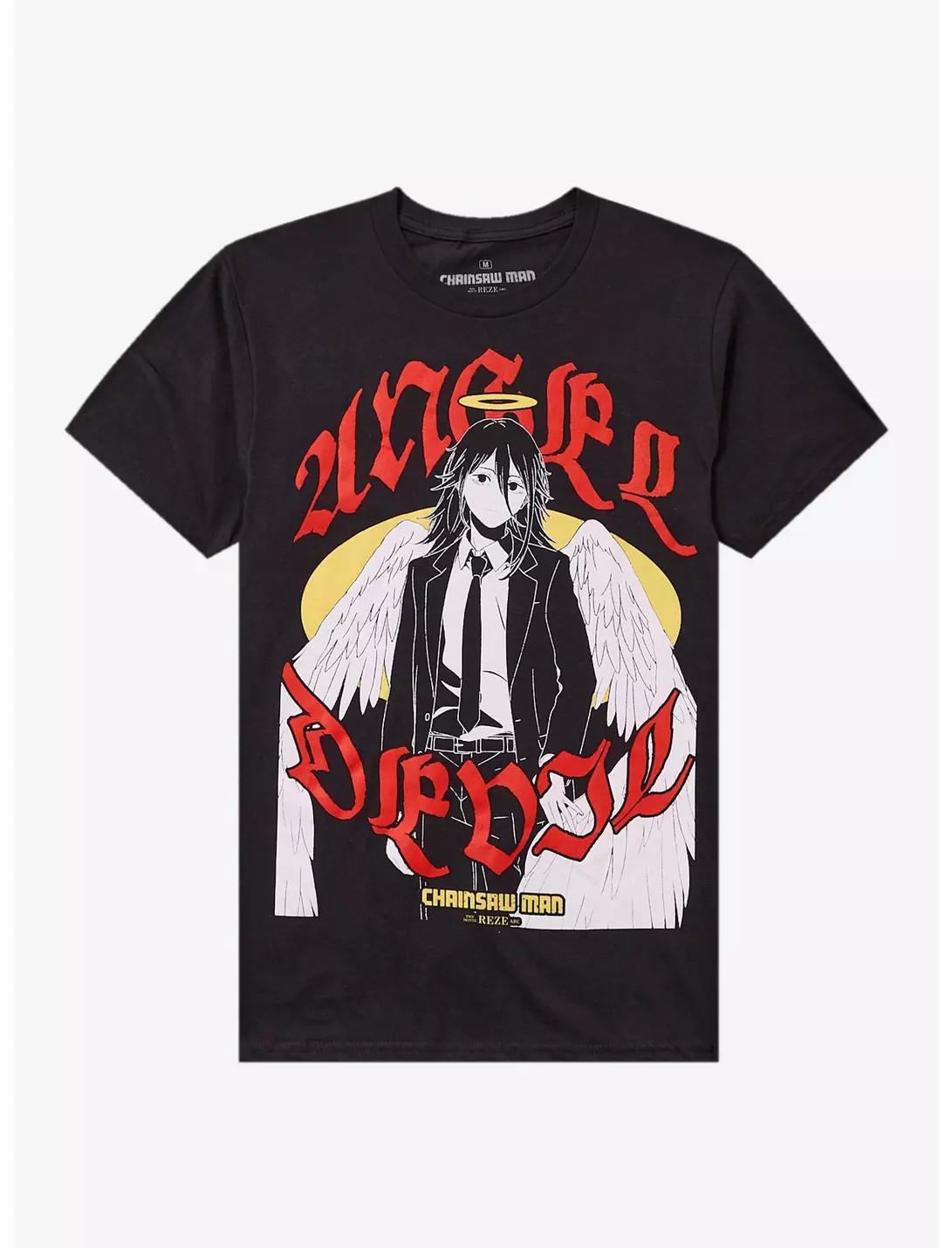 Chainsaw Man anime T Shirt Mens Womens Tees Top, angel, angel devil graphic lot XL