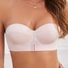 Seamless Shoulder Strap Bra for Large Breasts Push-up Non-slip Tube Top Long-lasting Breast-controlling Bra