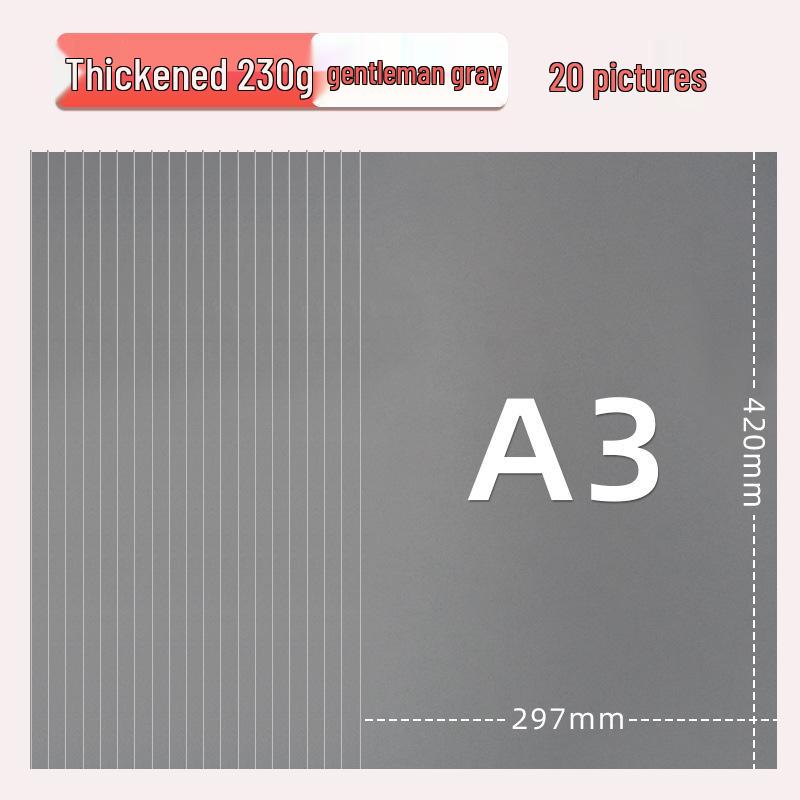 Yuanhao A3 Thick Colored Cardstock, 230g for Kindergarten & Elementary School Crafts