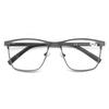 Modfans Blue Light Reading Glasses for Men Metal Frame Magazine Readers Magnifier Presbyopia Lens Eyewear Diopter +0.75~4.0