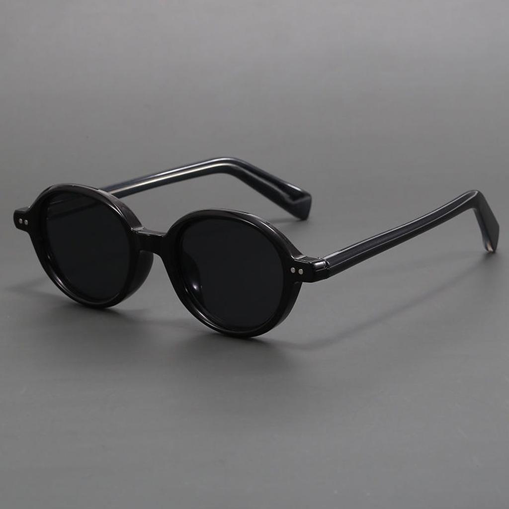 Acetate Small Round Sunglasses Men Women Unisex Retro Japanese Style TR90 Oval Frame