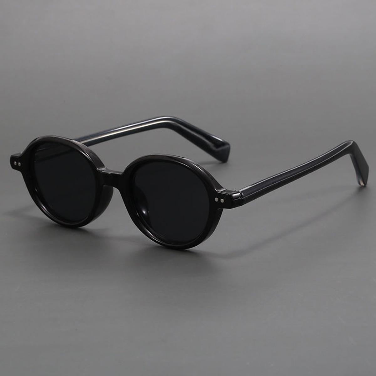 Acetaat Kleine Ronde Zonnebril Mannen Vrouwen Unisex Retro Japanse Stijl TR90 Ovaal Frame